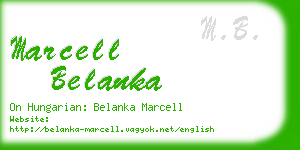 marcell belanka business card